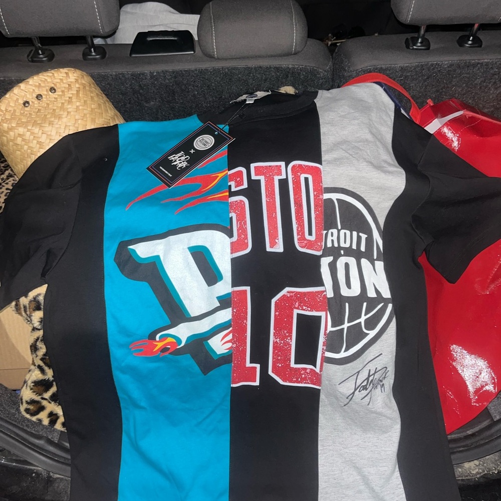 Rare Todd Patrick x Detroit Pistons NBA Short Sleeve shirt brand new